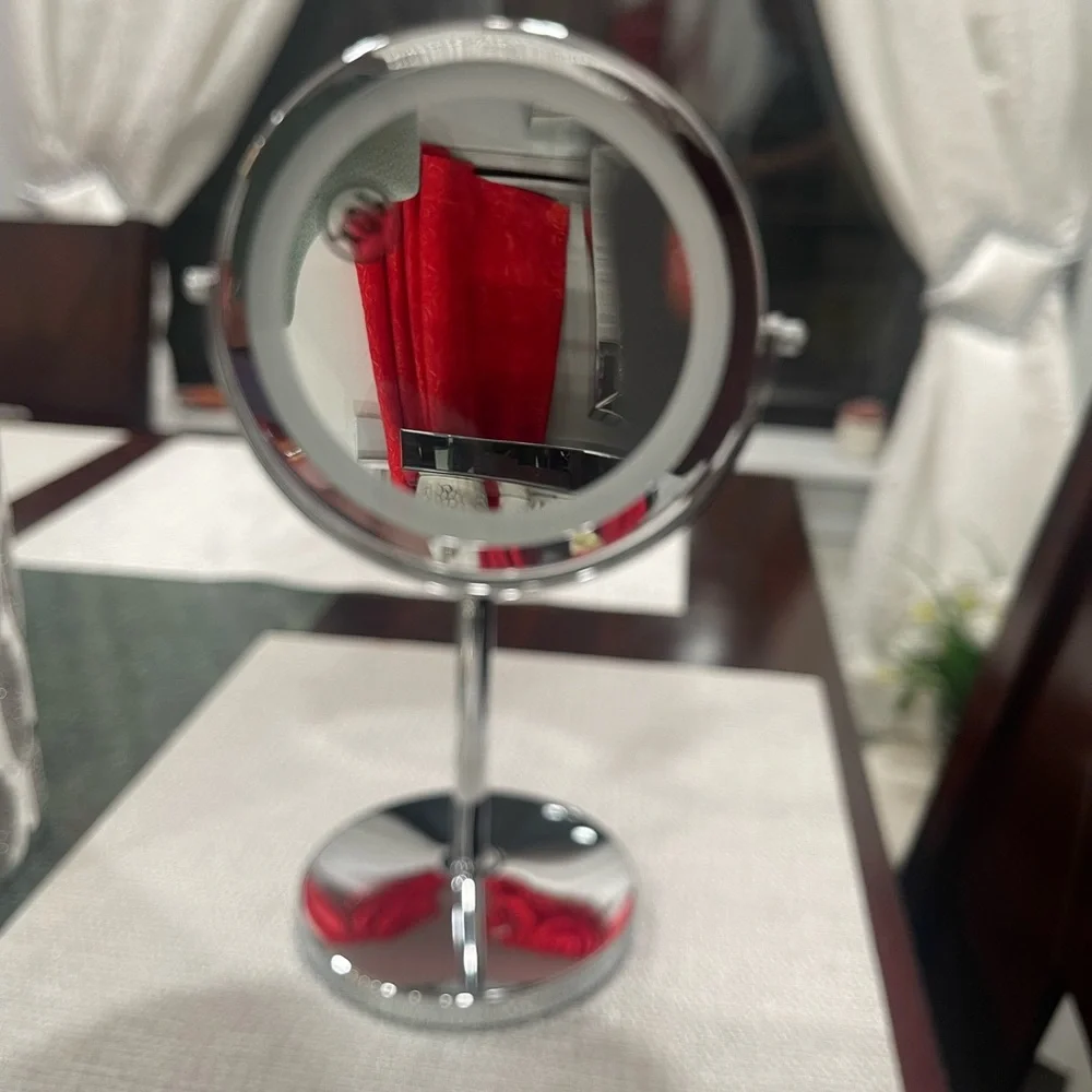Silver Vanity Mirror